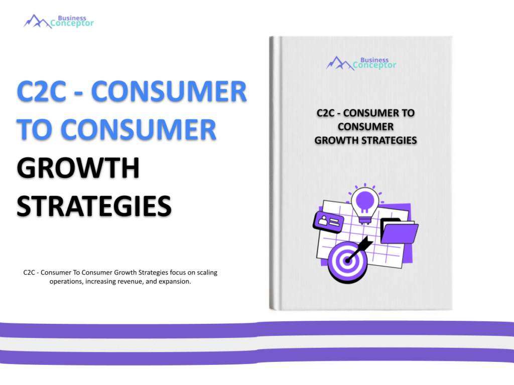 Cover GROWTH STRATEGIES AND SCALINGS for C2C - Consumer To Consumer