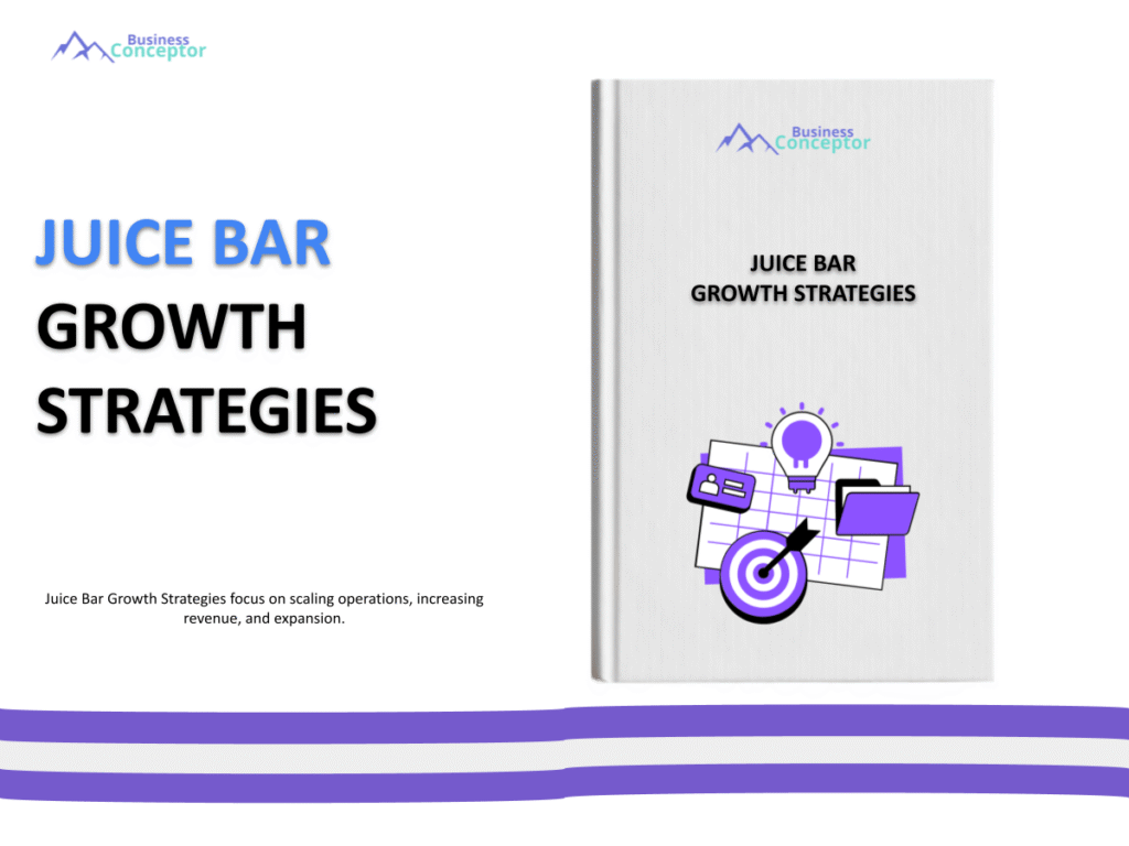 Cover GROWTH STRATEGIES AND SCALINGS for Juice Bar