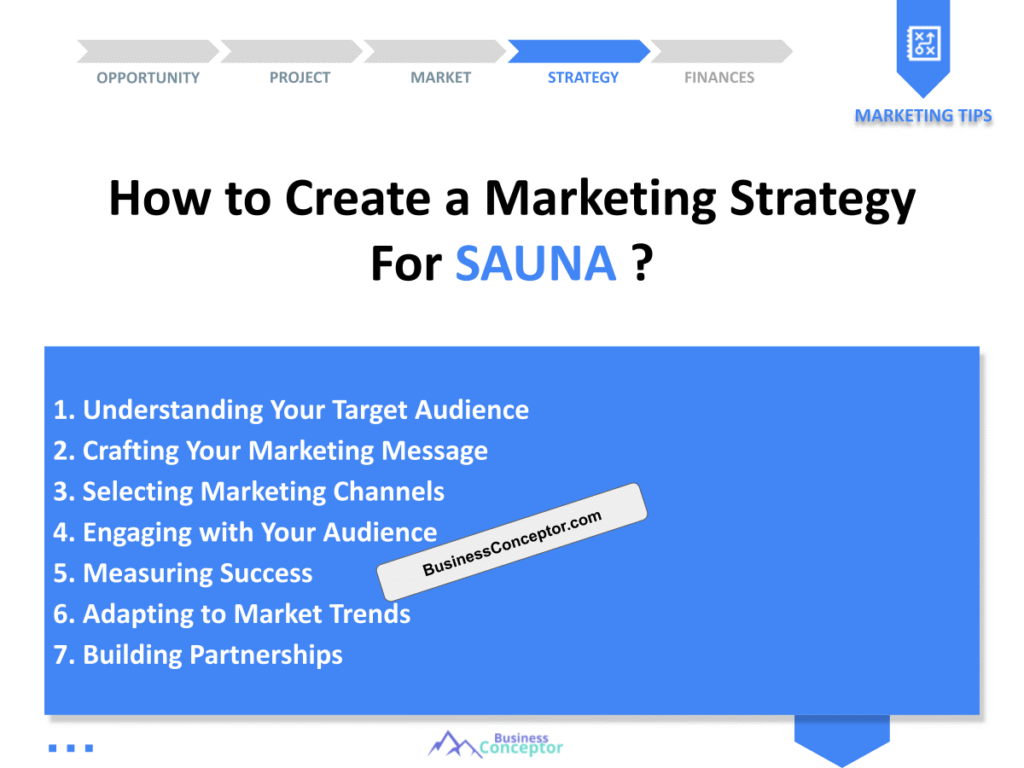 Cover MARKETING PLAN for Sauna