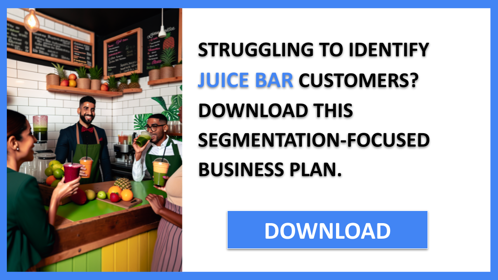 Juice Bar Customer Segments FOR JUICE BAR-4