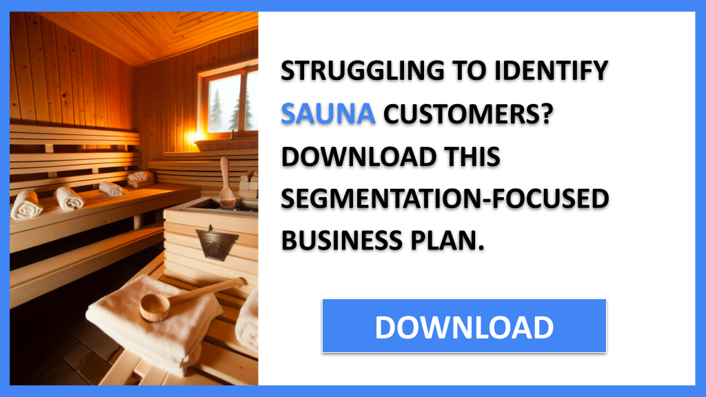 Sauna Customer Segments FOR SAUNA-4