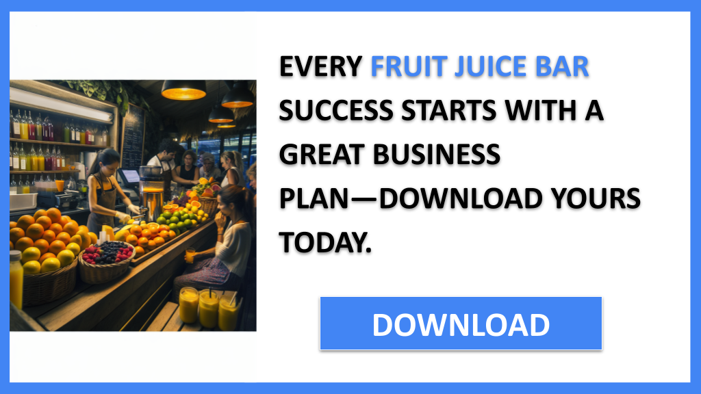 Fruit Juice Bar Business Plan FOR FRUIT JUICE BAR-4