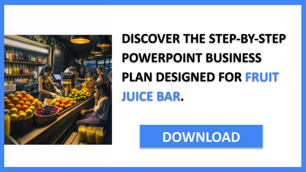 Fruit Juice Bar Business Plan FOR FRUIT JUICE BAR-5