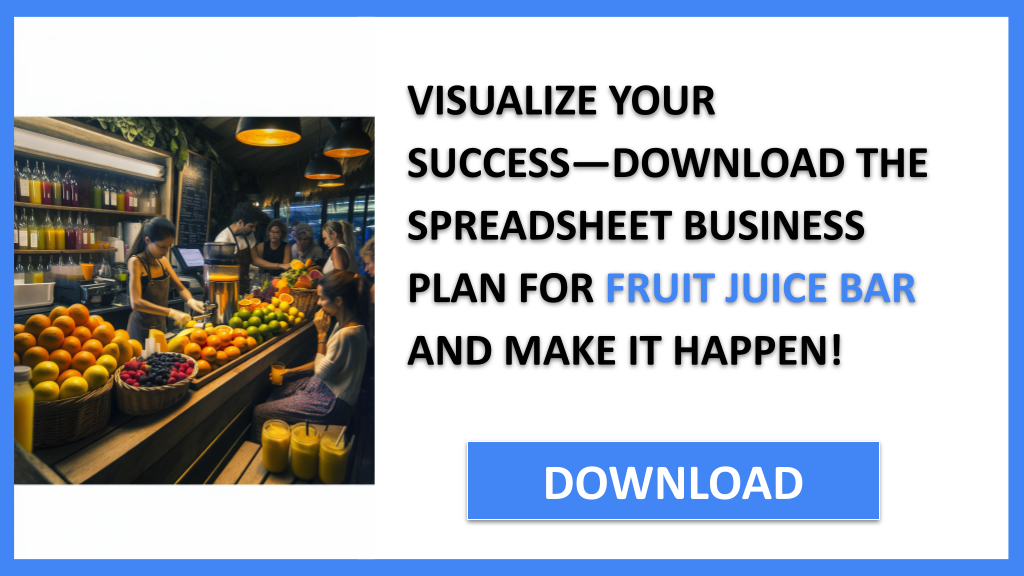Fruit Juice Bar Business Plan FOR FRUIT JUICE BAR-6