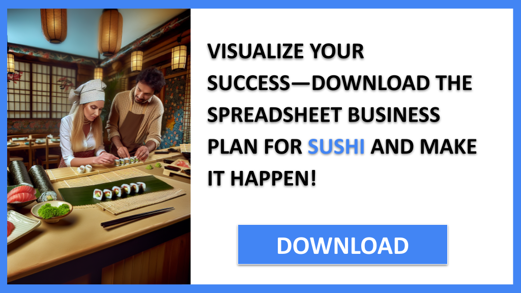 Sushi Restaurant Business Plan FOR SUSHI-6