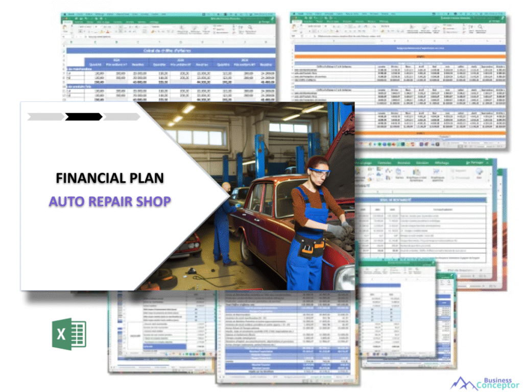 Cover Financial plan for Auto Repair Shop