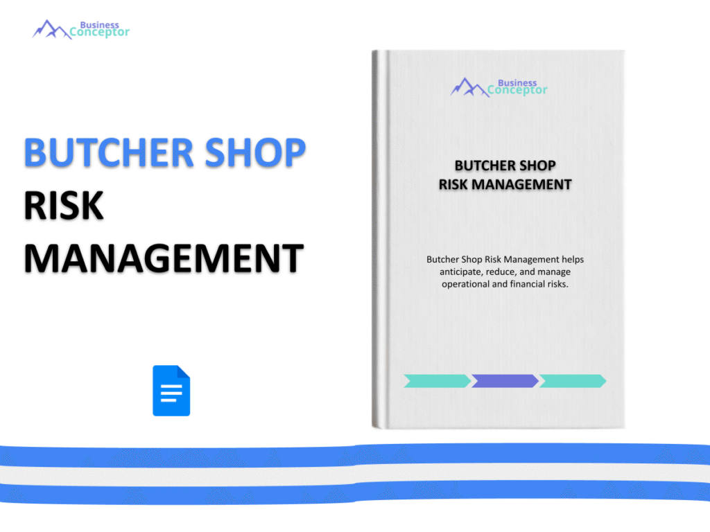 Cover RISK MANAGEMENT for Butcher Shop