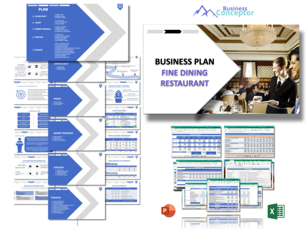 Cover Business plan for Fine Dining Restaurant