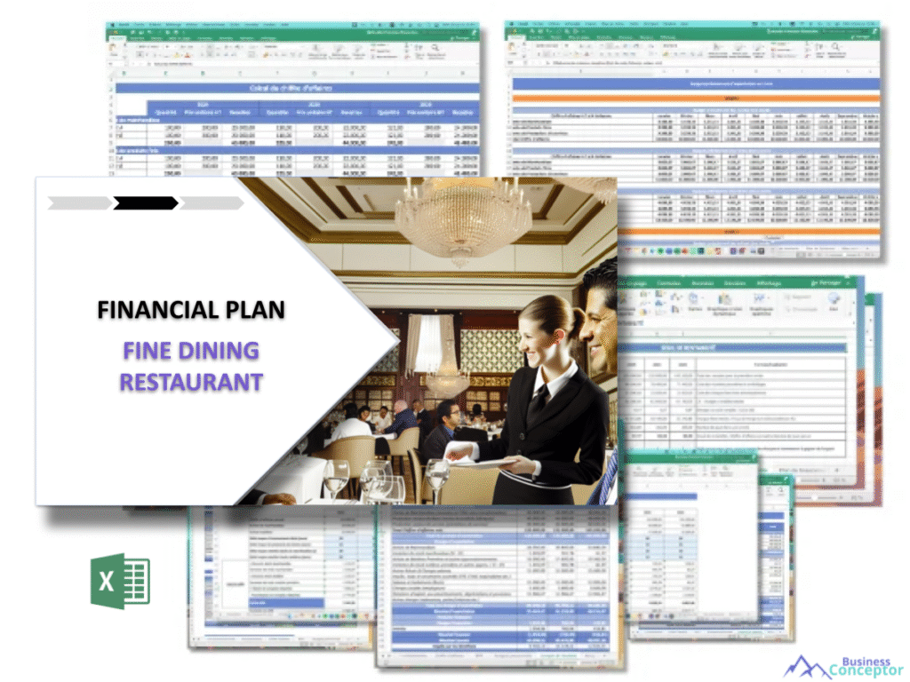 Cover Financial plan for Fine Dining Restaurant