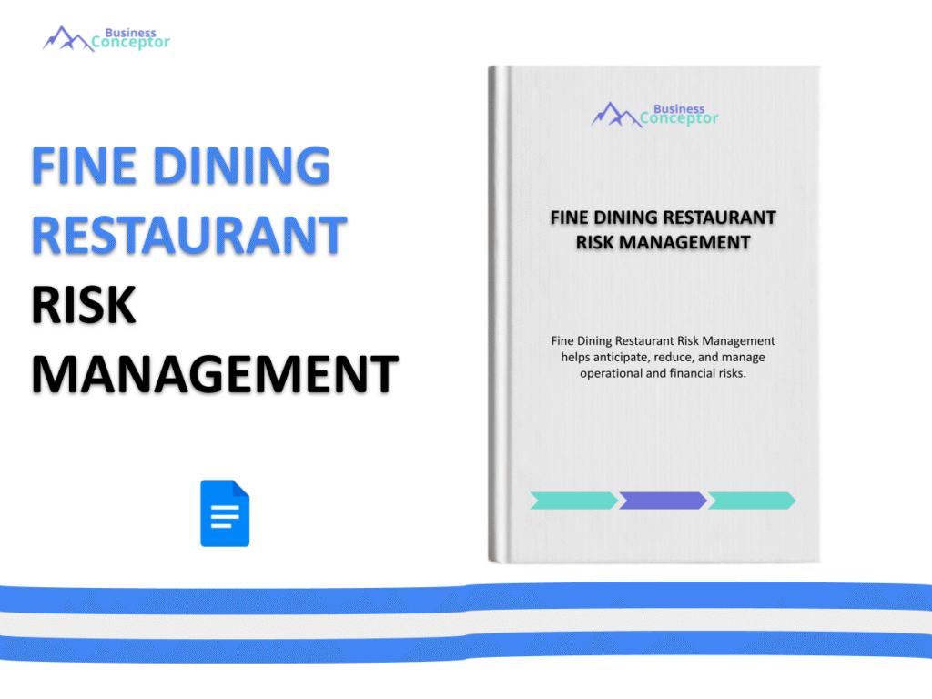 Cover RISK MANAGEMENT for Fine Dining Restaurant