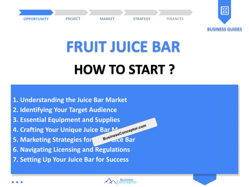 Cover COMPLETE GUIDE for Fruit Juice Bar