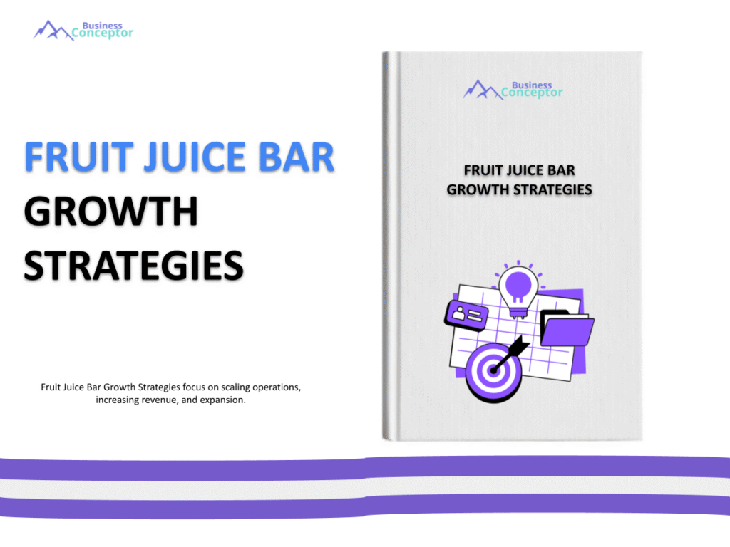 Cover GROWTH STRATEGIES AND SCALINGS for Fruit Juice Bar