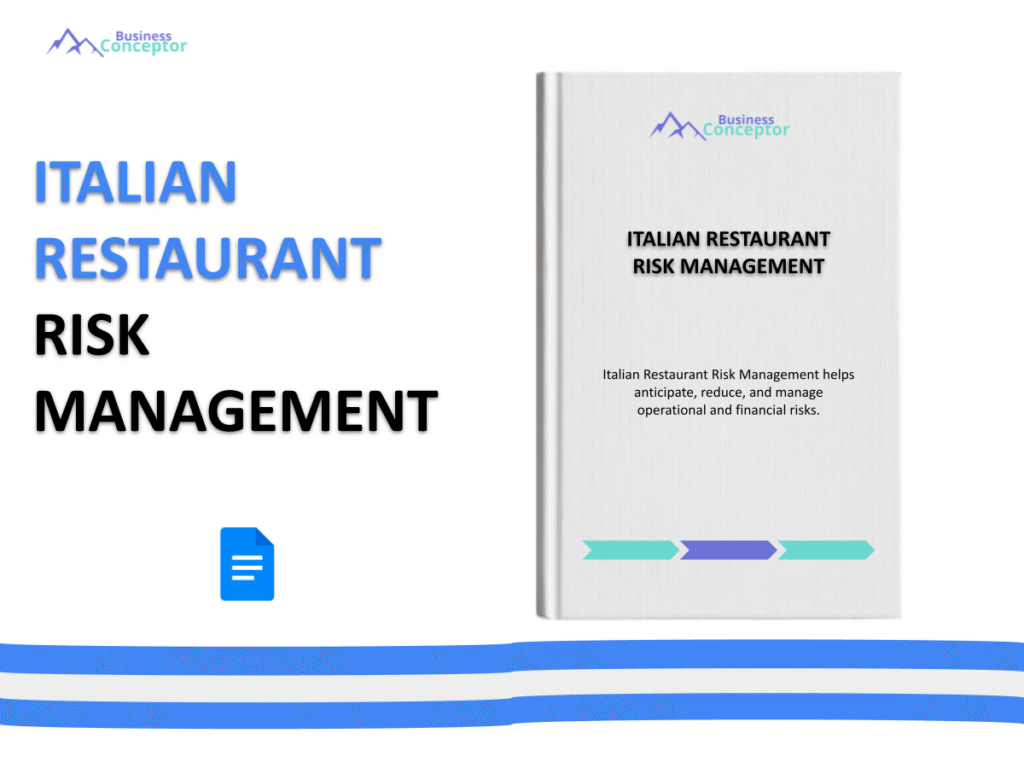 Cover RISK MANAGEMENT for Italian Restaurant