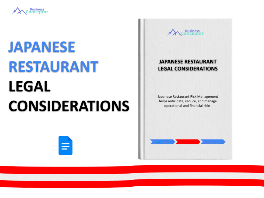Cover LEGAL CONSIDERATIONS for Japanese Restaurant