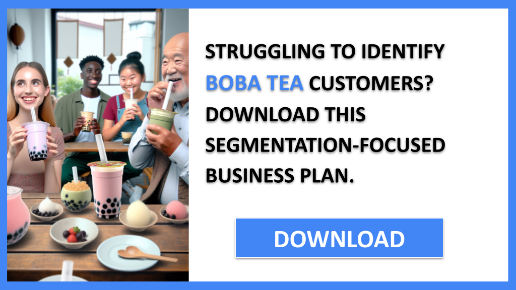 Boba Tea Customer Segments FOR BOBA TEA-4