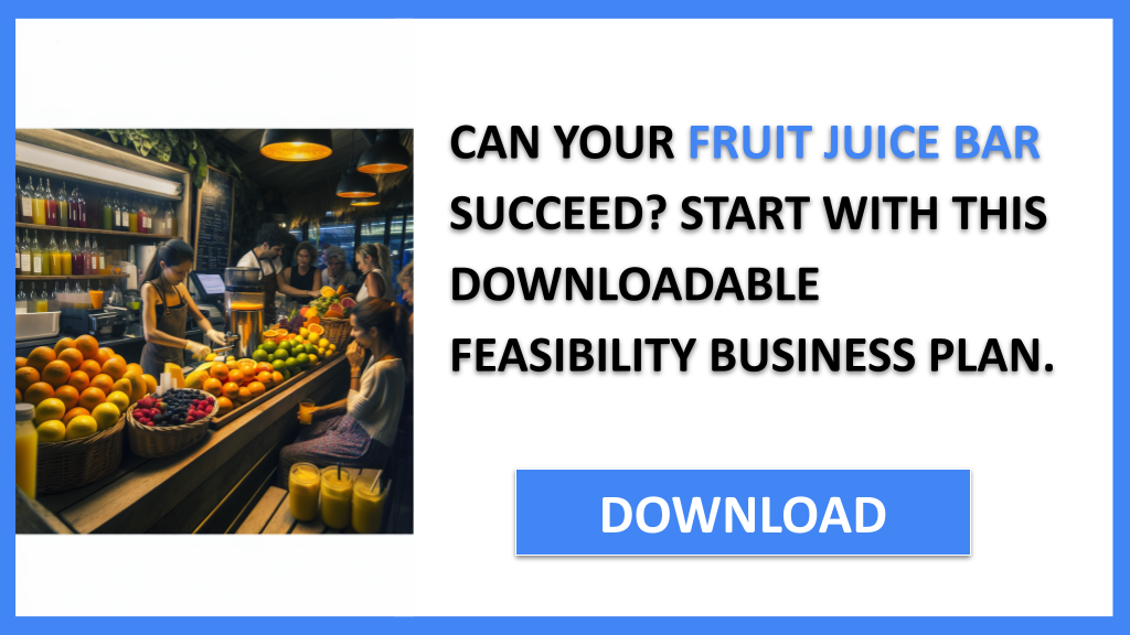 Fruit Juice Bar Feasibility Study FOR FRUIT JUICE BAR-4