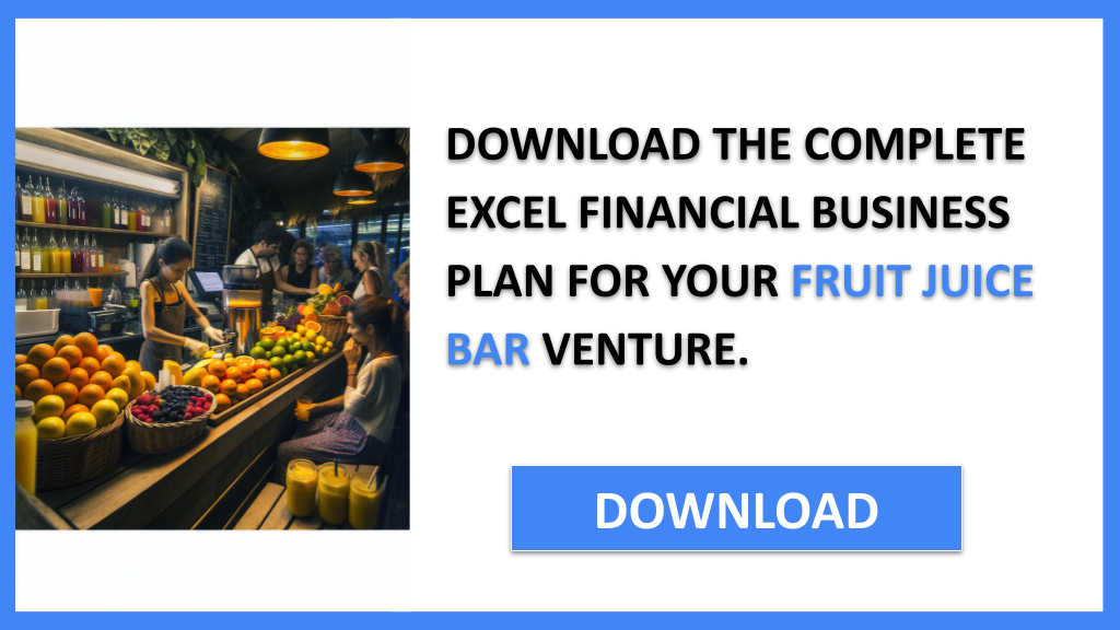 Fruit Juice Bar Financial Plan FOR FRUIT JUICE BAR-5