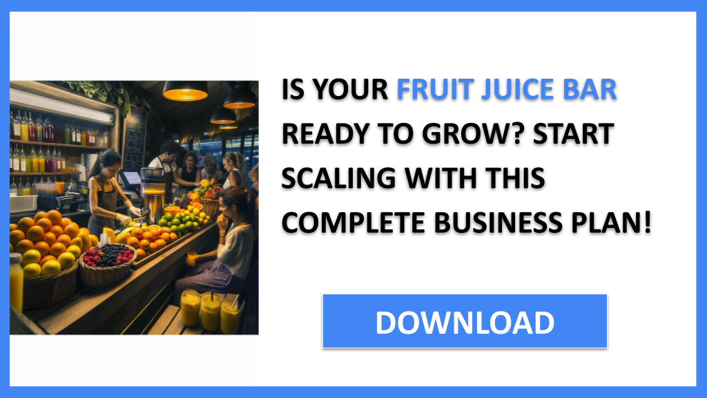 Fruit Juice Bar Growth Strategy FOR FRUIT JUICE BAR-4