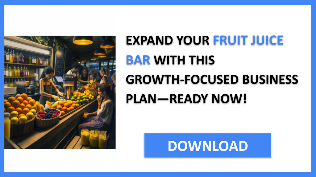 Fruit Juice Bar Growth Strategy FOR FRUIT JUICE BAR-6
