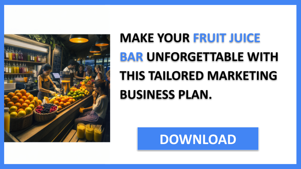 Fruit Juice Bar Marketing Plan FOR FRUIT JUICE BAR-6
