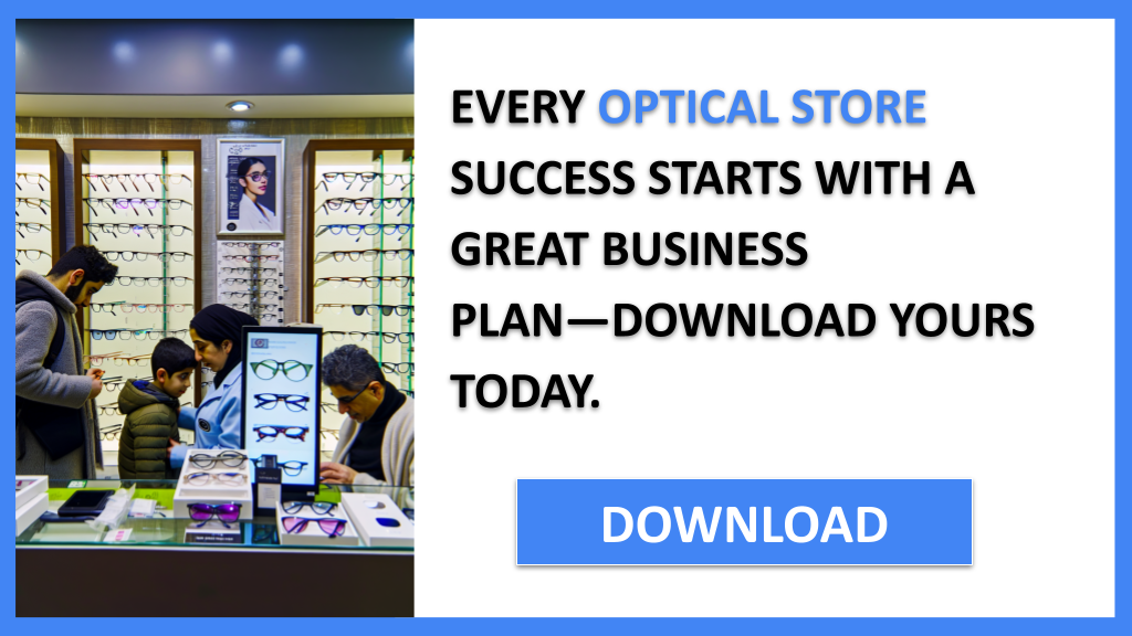 Exemple Business Plan pour Optical Store - Optical Store Business Plan- CTA1