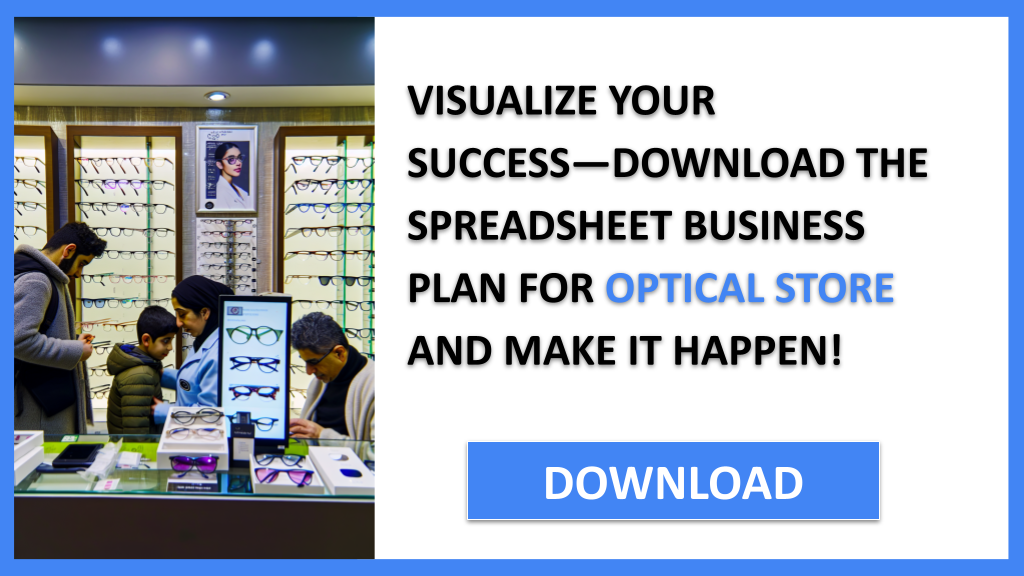 Exemple Business Plan pour Optical Store - Optical Store Business Plan- CTA3