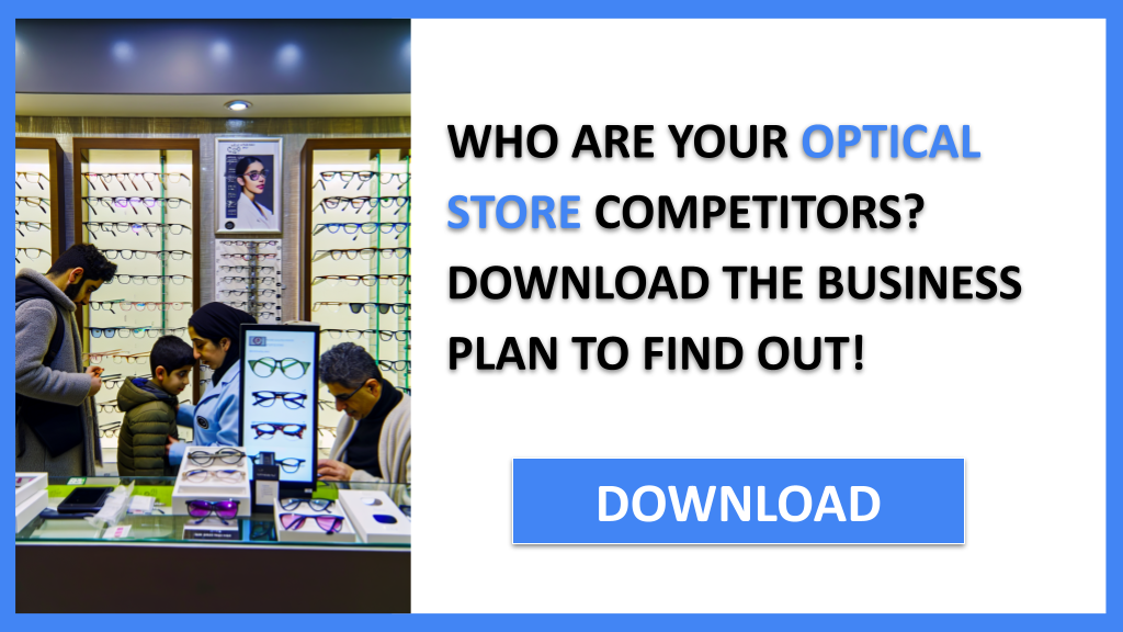 Business Plan Example for Optical Store - Optical Store Competition Study- CTA1