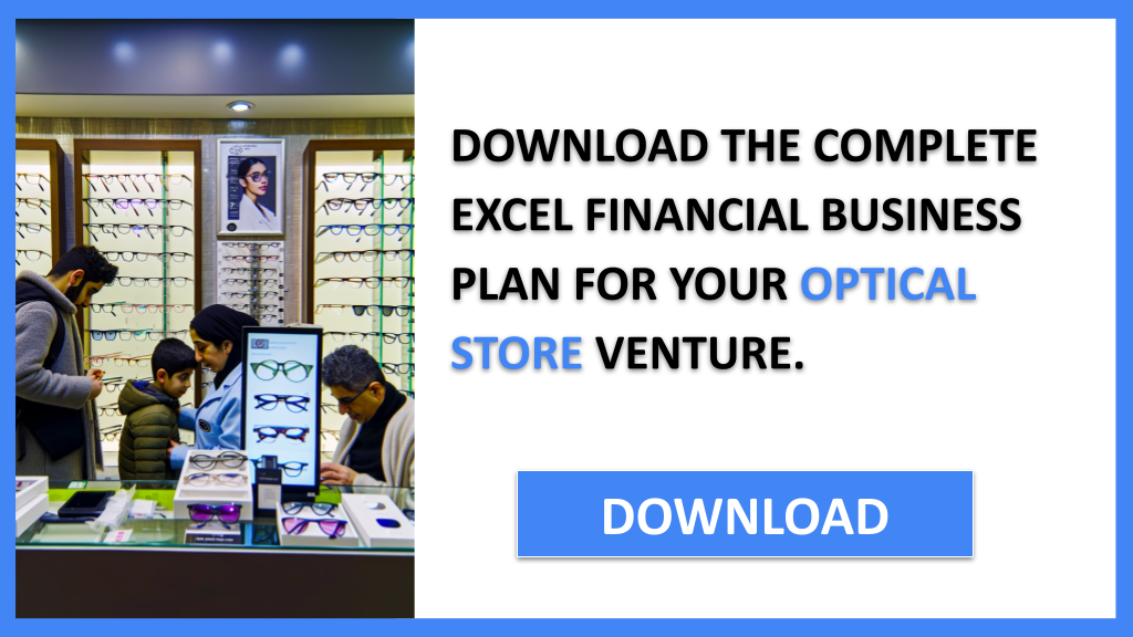 Exemple Business Plan pour Optical Store - Optical Store Financial Plan- CTA2