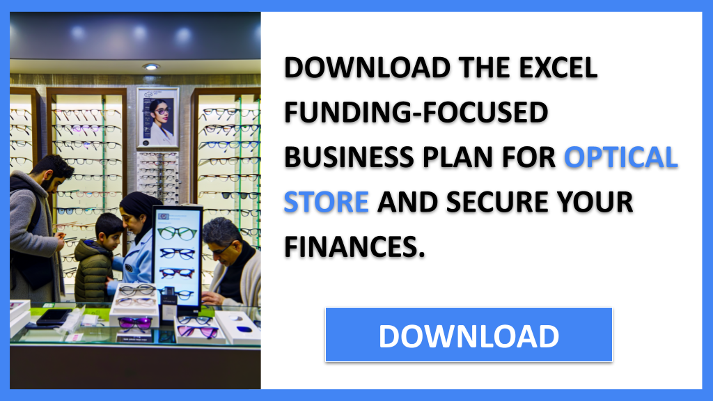 Business Plan Example for Optical Store - Optical Store Funding Options- CTA2
