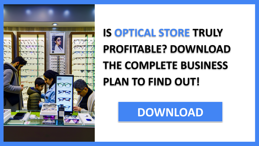 Exemple Business Plan pour Optical Store - Optical Store Profitability- CTA1