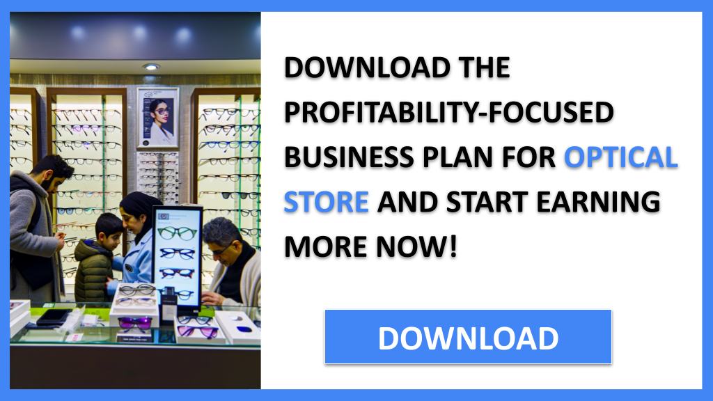 Exemple Business Plan pour Optical Store - Optical Store Profitability- CTA3