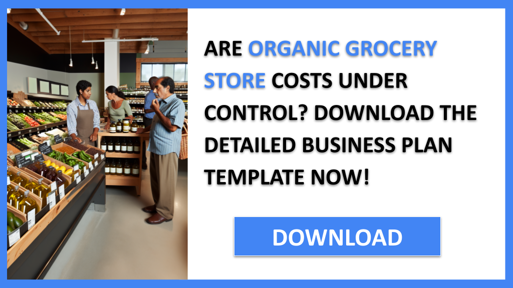 Business Plan Example for Organic Grocery Store - Organic Grocery Store Costs- CTA1