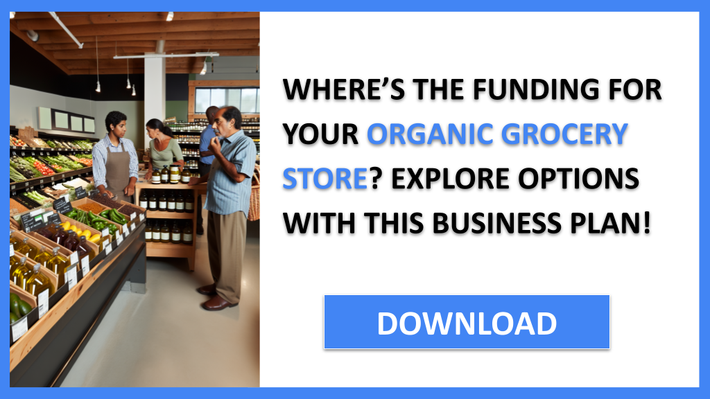 Business Plan Example for Organic Grocery Store - Organic Grocery Store Funding Options- CTA1