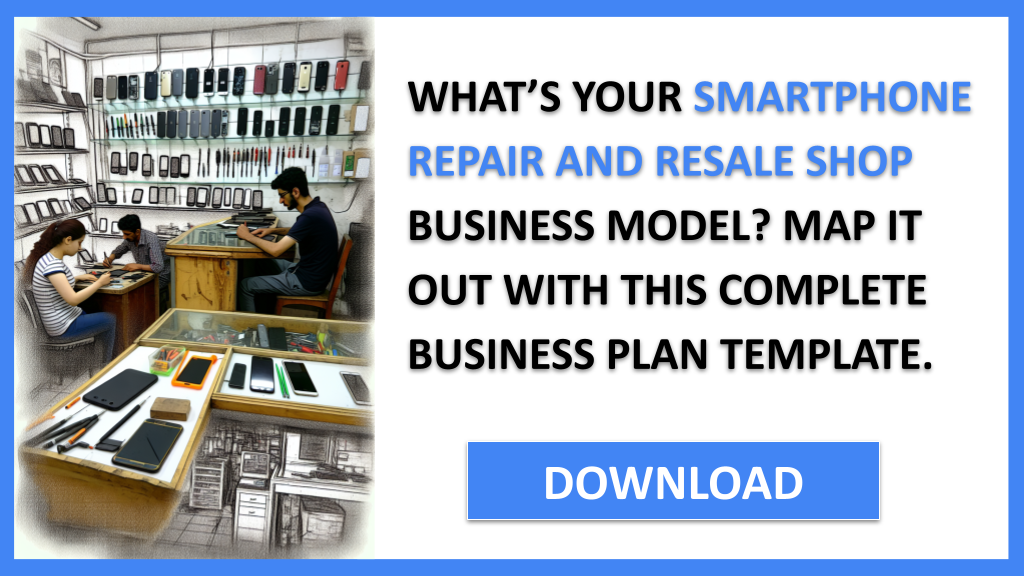 Business Plan Example for Smartphone Repair And Resale Shop - Smartphone Repair And Resale Shop Business Model Canvas- CTA1