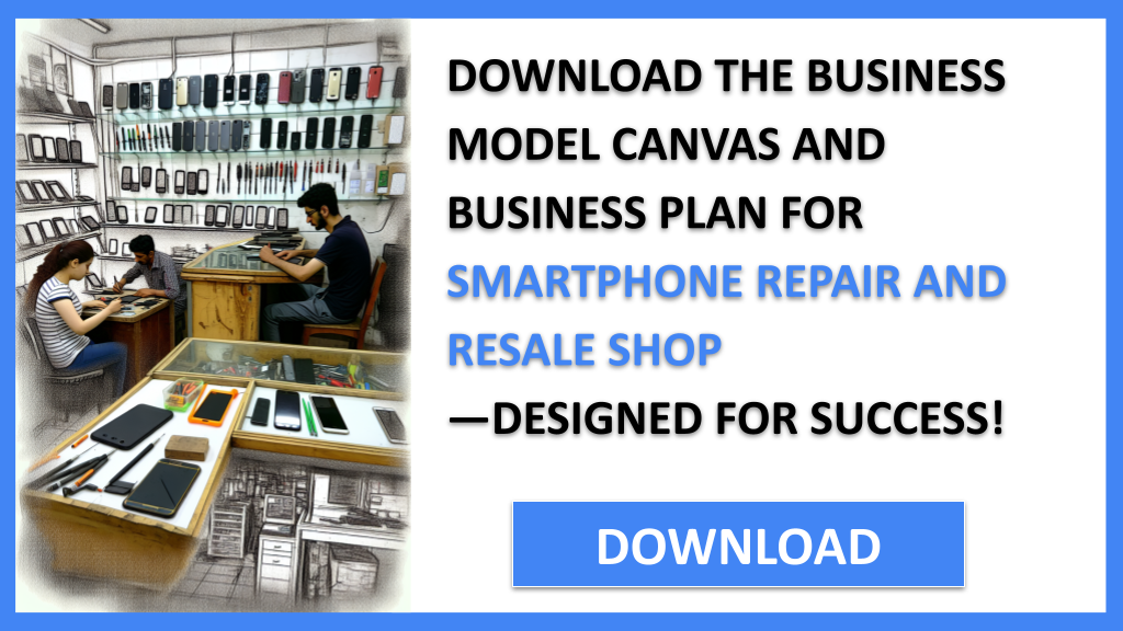 Business Plan Example for Smartphone Repair And Resale Shop - Smartphone Repair And Resale Shop Business Model Canvas- CTA2