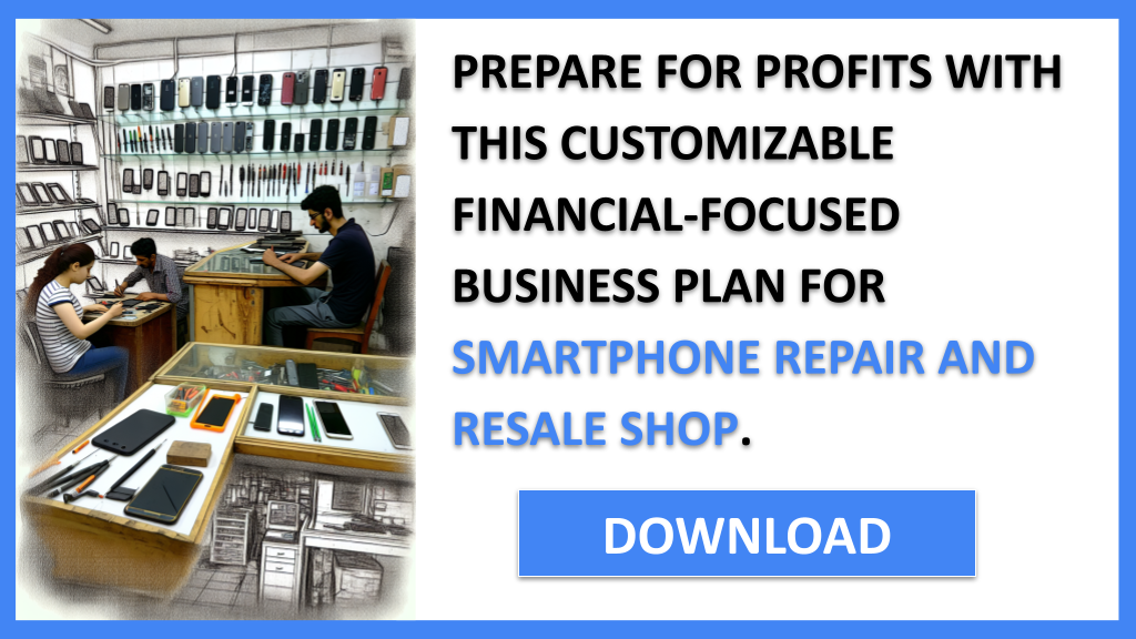 Business Plan Example for Smartphone Repair And Resale Shop - Smartphone Repair And Resale Shop Financial Plan- CTA3