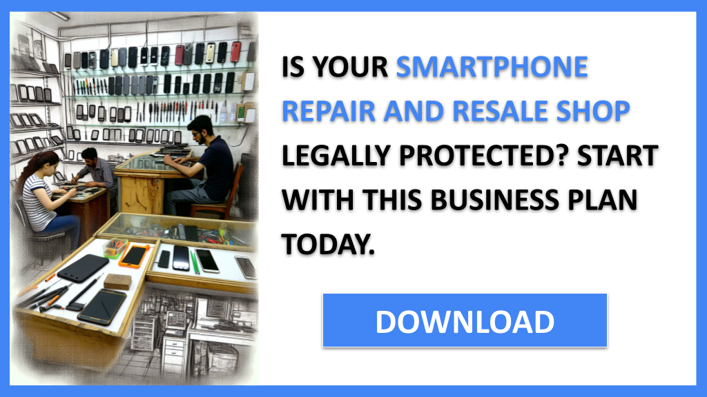 Business Plan Example for Smartphone Repair And Resale Shop - Smartphone Repair And Resale Shop Legal Considerations- CTA1