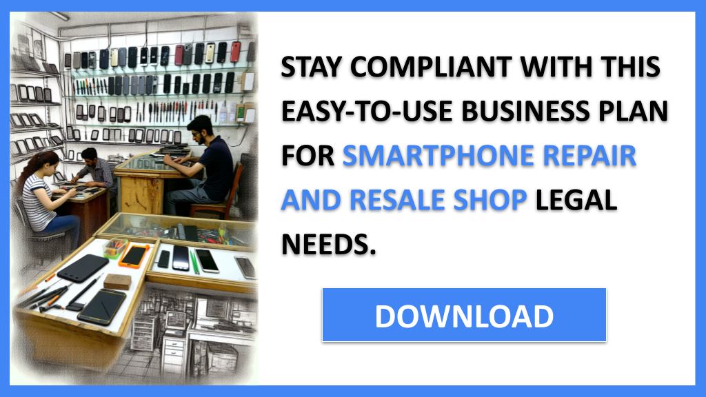 Business Plan Example for Smartphone Repair And Resale Shop - Smartphone Repair And Resale Shop Legal Considerations- CTA3