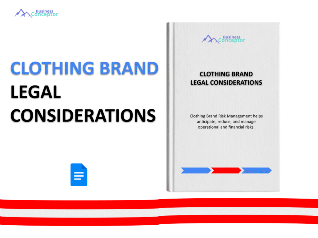 Cover LEGAL CONSIDERATIONS for Clothing Brand