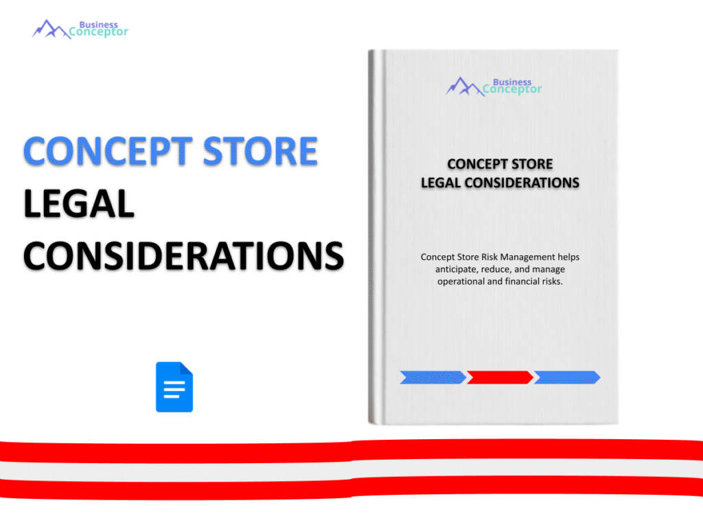 Cover LEGAL CONSIDERATIONS for Concept Store