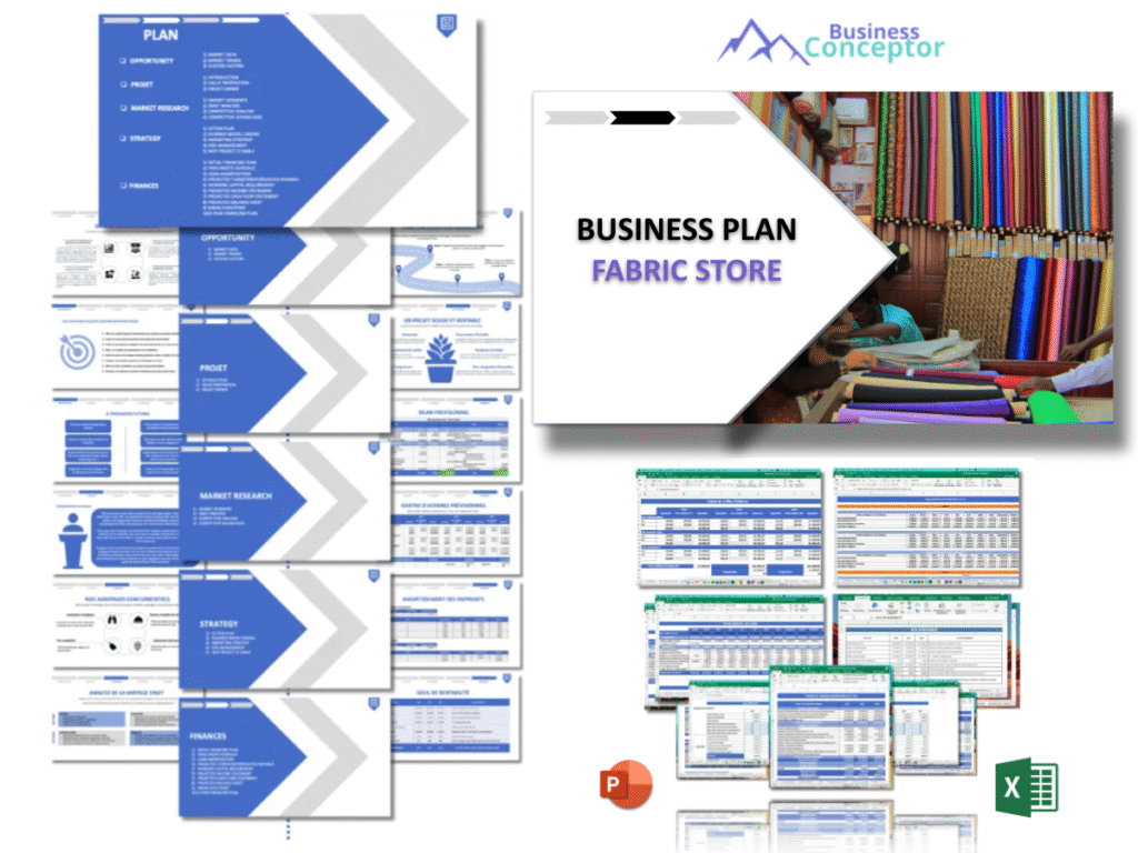 Cover Business plan for Fabric Store
