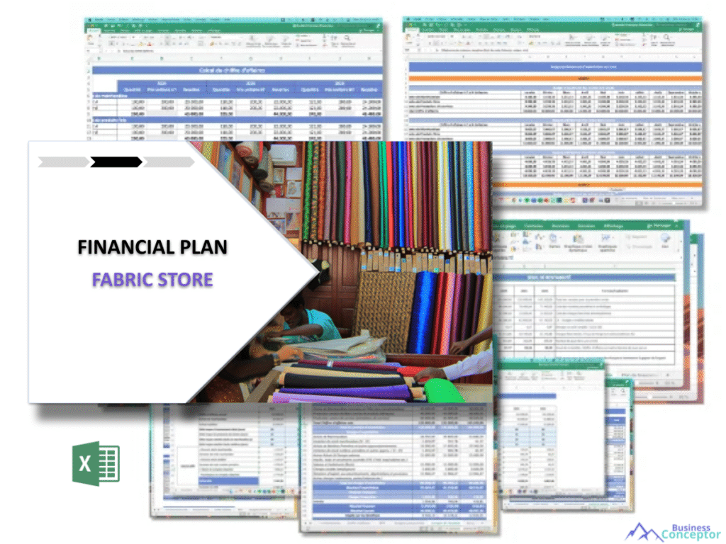 Cover Financial plan for Fabric Store