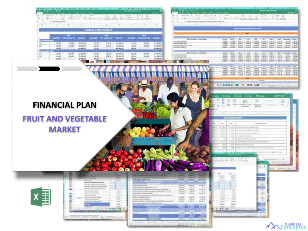 Cover Financial plan for Fruit And Vegetable Market