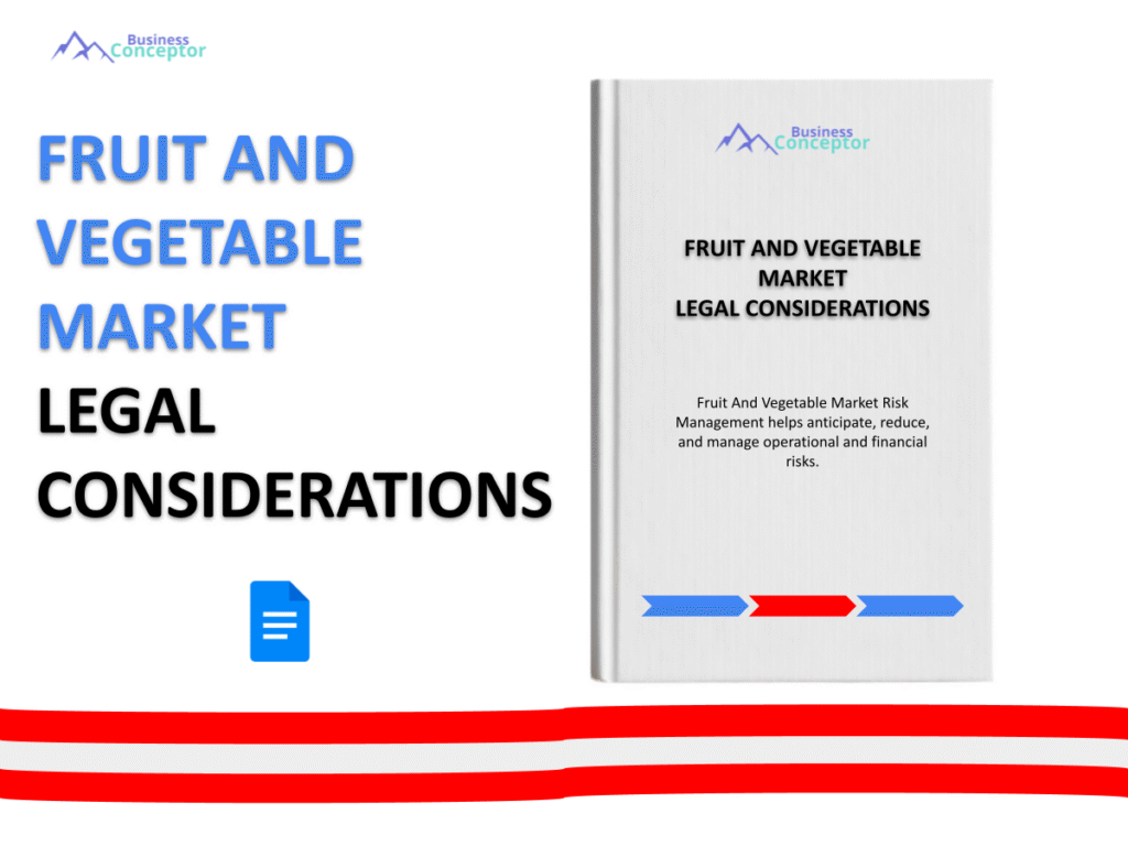 Cover LEGAL CONSIDERATIONS for Fruit And Vegetable Market