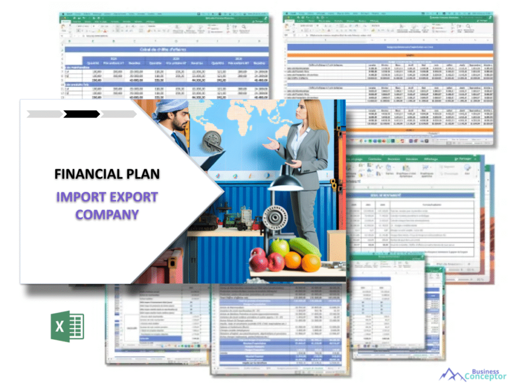 Cover Financial plan for Import Export Company