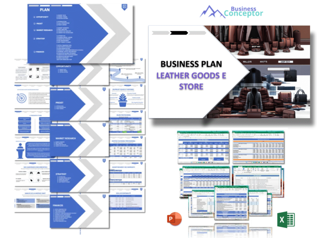 Cover Business plan for Leather Goods E Store