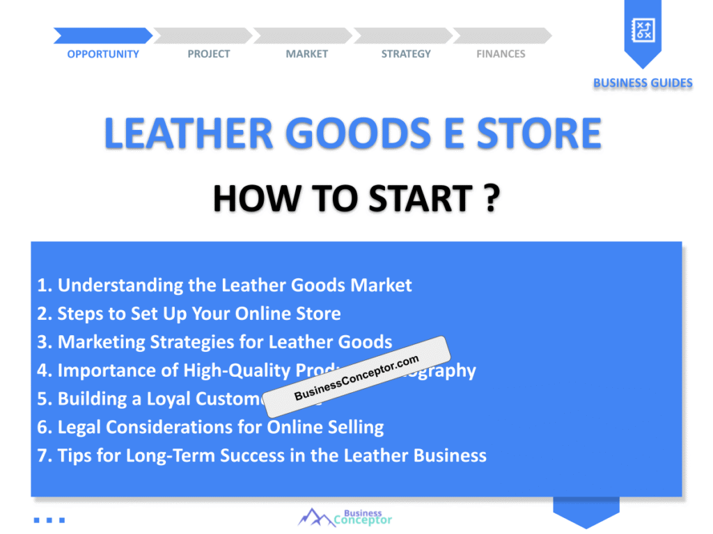 Cover COMPLETE GUIDE for Leather Goods E Store