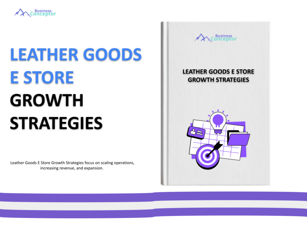 Cover GROWTH STRATEGIES AND SCALINGS for Leather Goods E Store