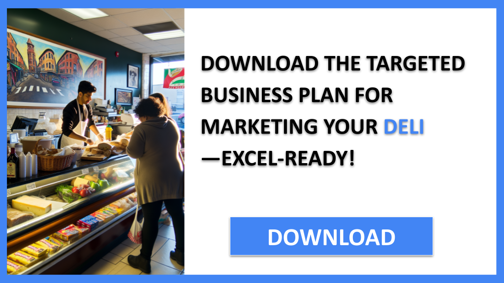 Deli Marketing Plan FOR DELI-5