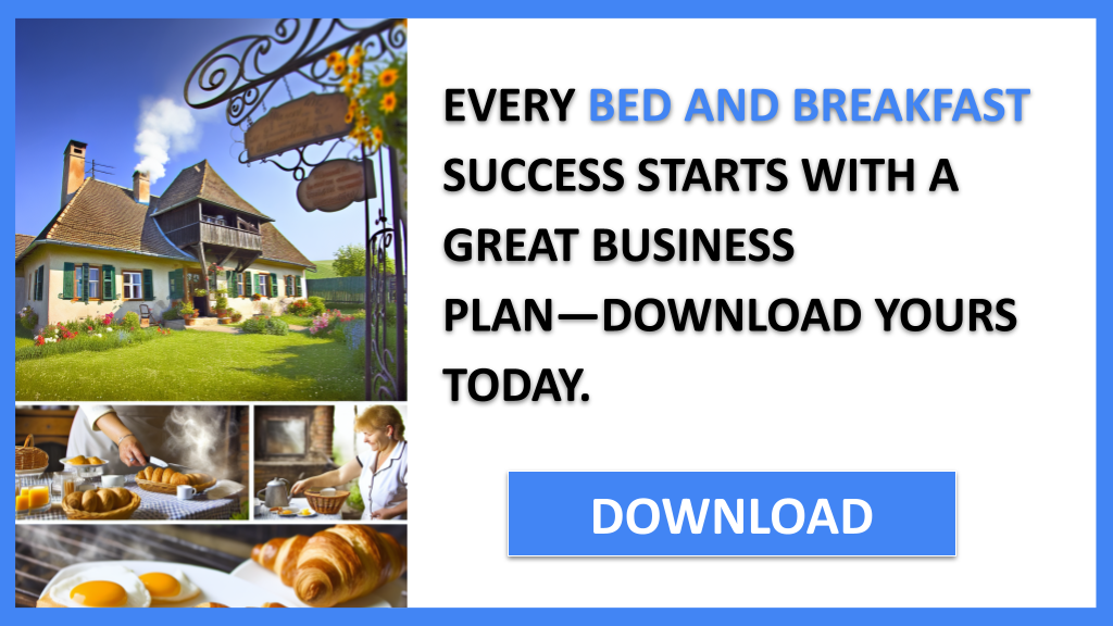 Business Plan Example for Bed And Breakfast - Bed And Breakfast Business Plan- CTA1